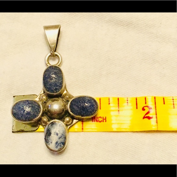 Vintage 60s to 70s hand crafted cross! 925 Silver. - Picture 3 of 8